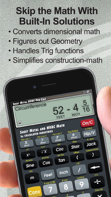 Sheet Metal HVAC Pro Math Calc