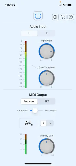 Game screenshot A2M real-time Audio to MIDI apk