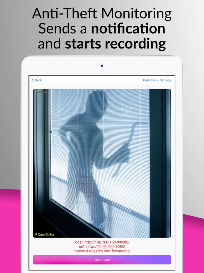 Phone IP Camera Surveillance