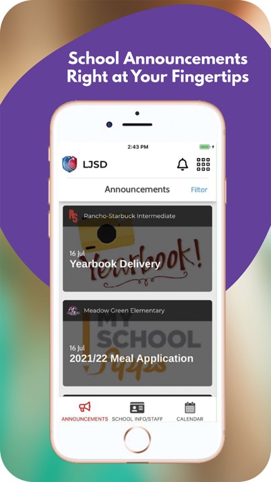 Lowell Joint School District Screenshot