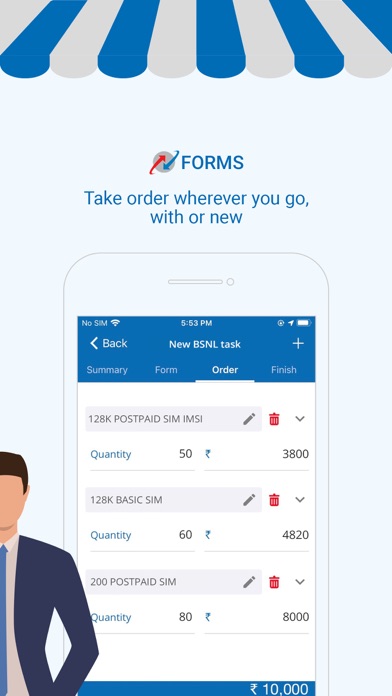 BSNL Salesport Screenshot