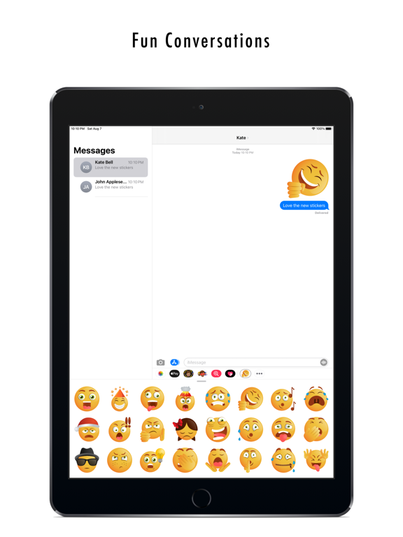 Screenshot #4 pour Very Funny Emoji Stickers