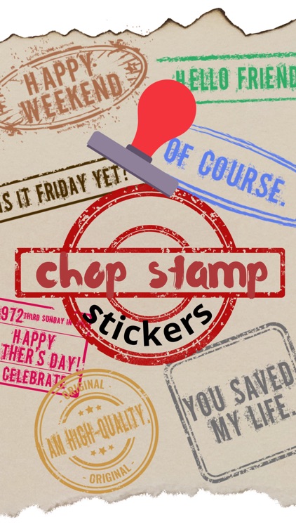 chop stamp stickers