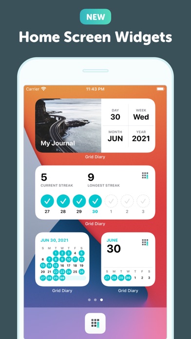 Screenshot #3 pour Grid Diary - Journal, Planner