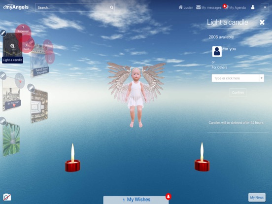 MyAngels NETWORK iPad screenshot 2 - Social Networking app