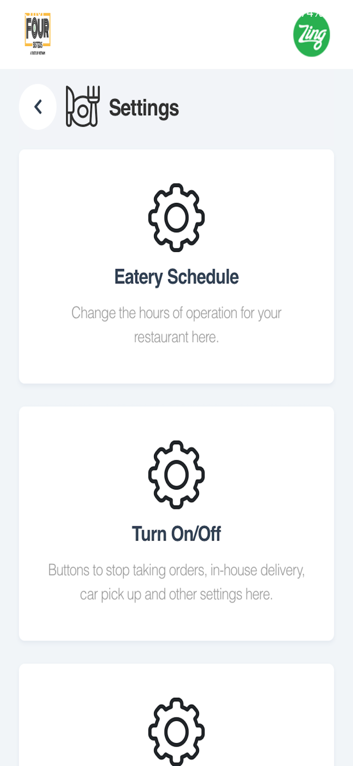 Zing For Restaurants