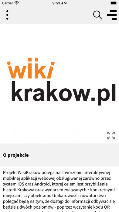 WikiKraków Screenshot