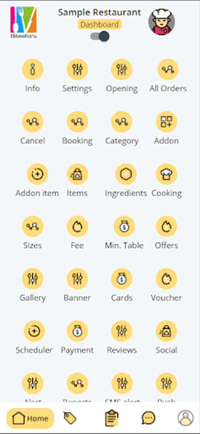 Bites for You Merchant App