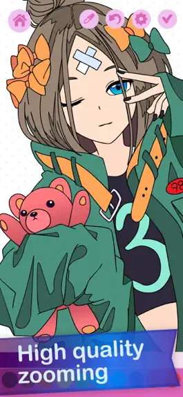 Game screenshot Kawaii Anime Coloring Book apk