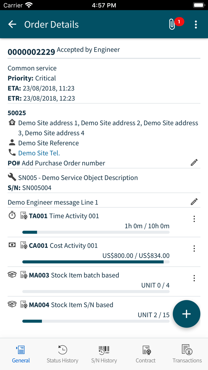 Epicor iScala Service
