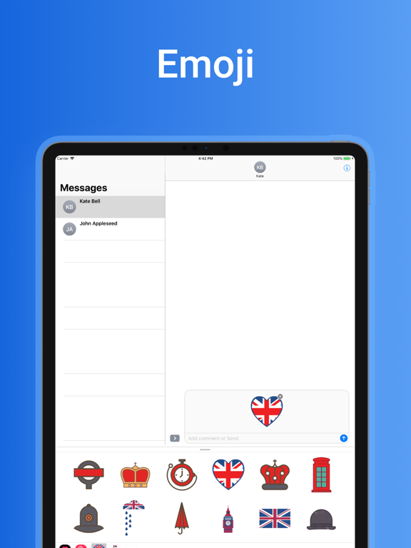 UK emoji - England stickersのおすすめ画像2