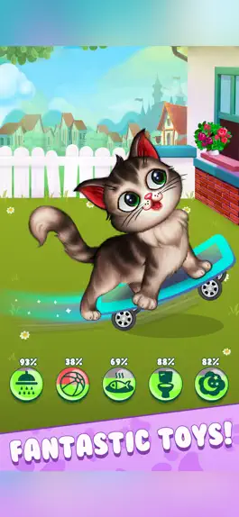 Game screenshot My Fluffy Kitty: Pet Care Game apk
