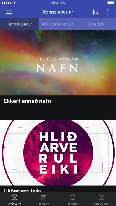 Screenshot #1 pour Hvítasunnukirkjan Fíladelfía