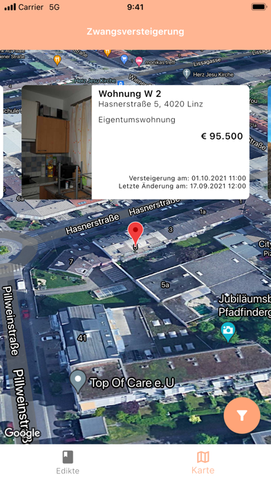 Zwangsversteigerung Screenshot
