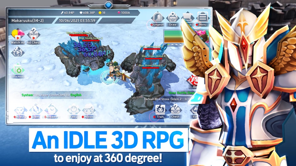#1. INFINITE HERO : 3D Idle RPG (iOS) 由: Gamepub