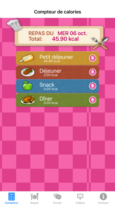 Screenshot #2 pour Votre Compteur de Calories