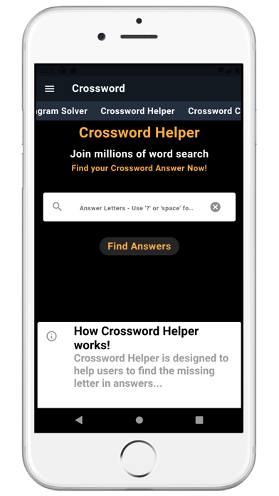 Crossword Page Screenshot