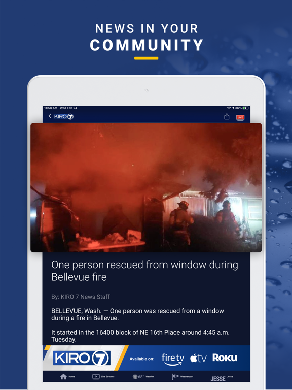 KIRO 7 News App- Seattle Area iPad screenshot 4 - News app