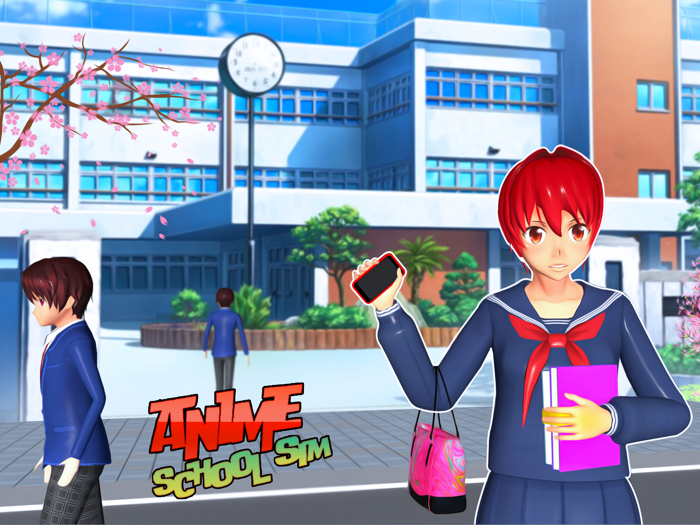 Anime High School Sports Girl