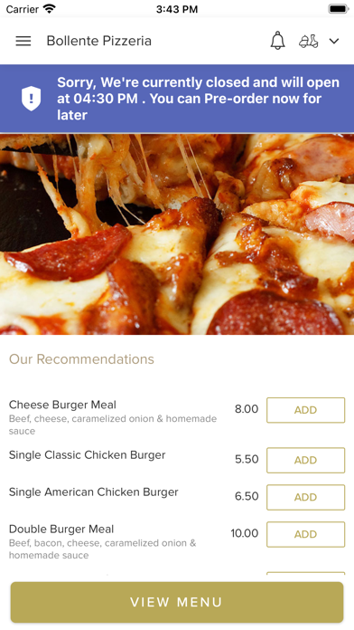 Bollente Pizzeria Screenshot