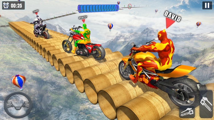 Superhero GT Bike Racing Stunt screenshot-3