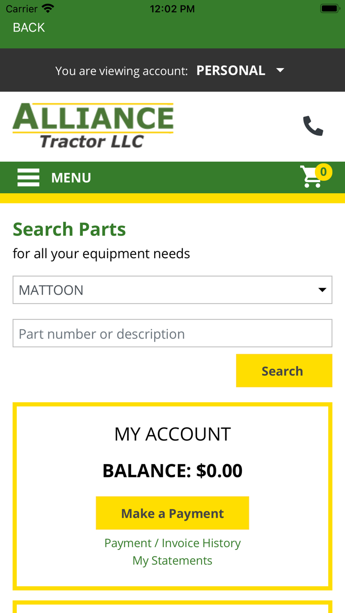 Alliance Tractor Portal
