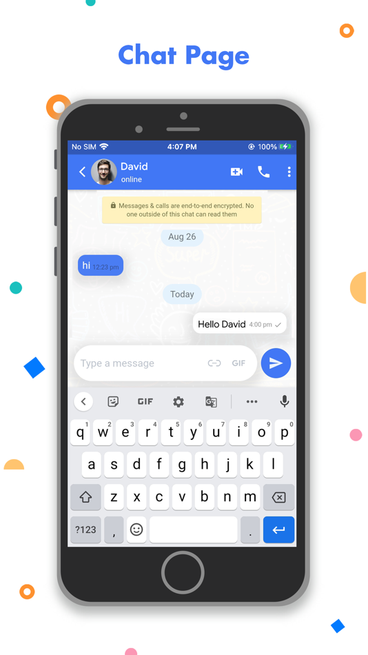 #4. Gabble-Chat & Video Calls (iOS) 由: Trioangle Minds Technologies Private Limited