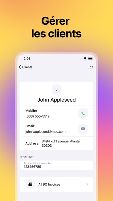 Screenshot #1 pour Invoices - Create and Manage