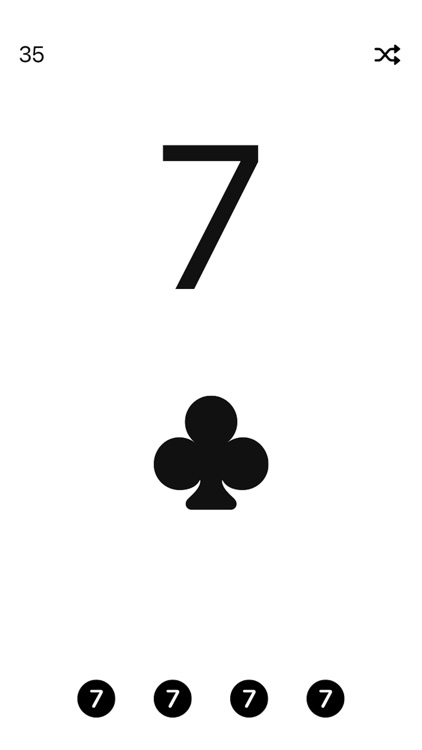 Sevens - A Simple Card Game