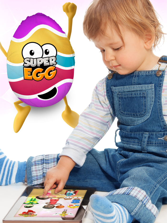 Surprise egg game for toddlers
