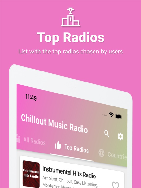 Chillout Radio Music iPad screenshot 7 - Music app