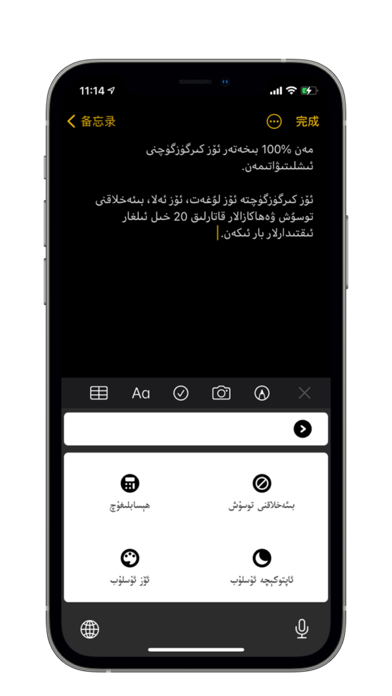 ئۆز كىرگۈزگۈچ Screenshot
