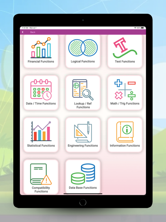 Learn Excel Formula iPad screenshot 6 - Education app