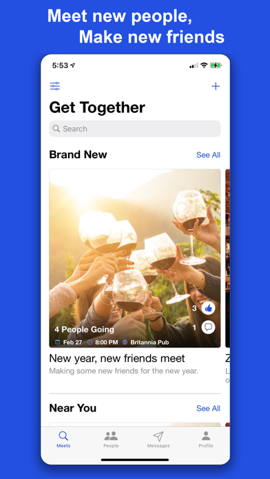 Meetups & Hangouts - Everspot Screenshot
