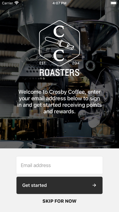 Crosby Coffee Screenshot