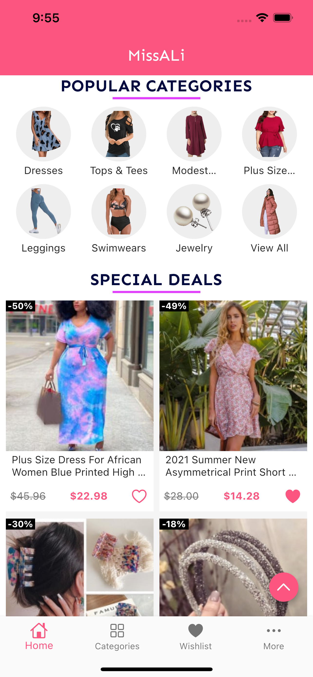 Cheap women's clothes