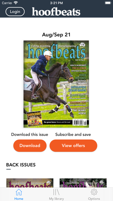 Hoofbeats Magazine Screenshot