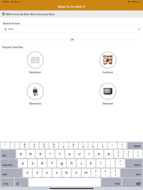 West U Collects iPad screenshot 4 - Reference app