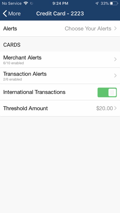 VISA Clinchfield FCU Screenshot