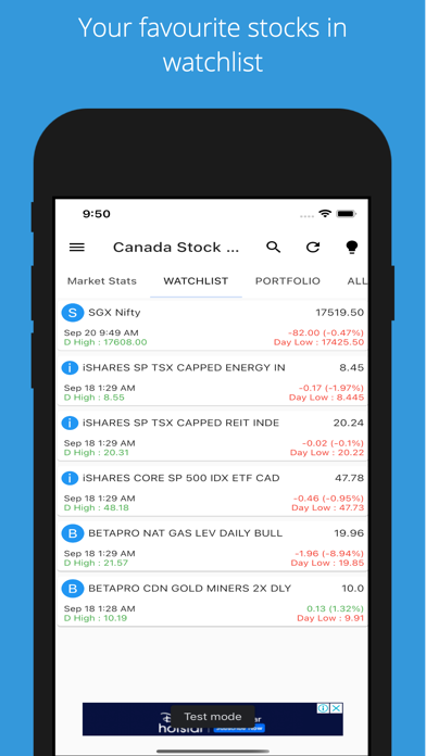 Canada Stock Market Live Screenshot