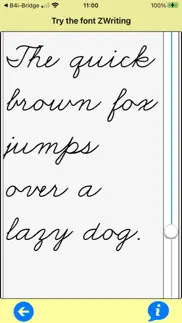 zwriting cursive fonts iphone screenshot 3