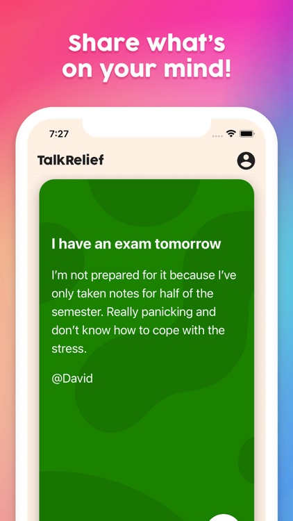 TalkRelief: Your Safe Space