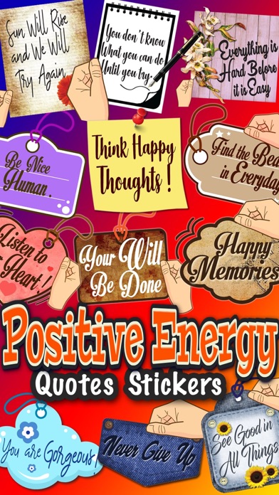 Positive Energy Quotes Sticker Screenshot