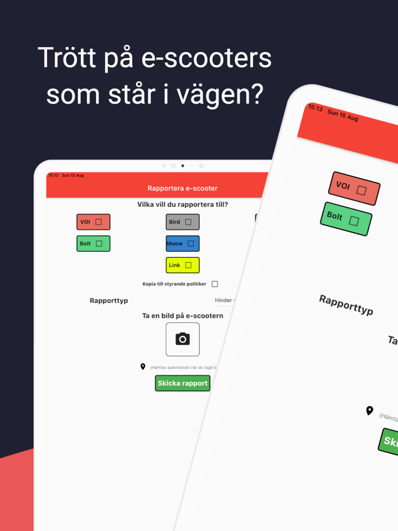 Screenshot #4 pour E-scooter rapport