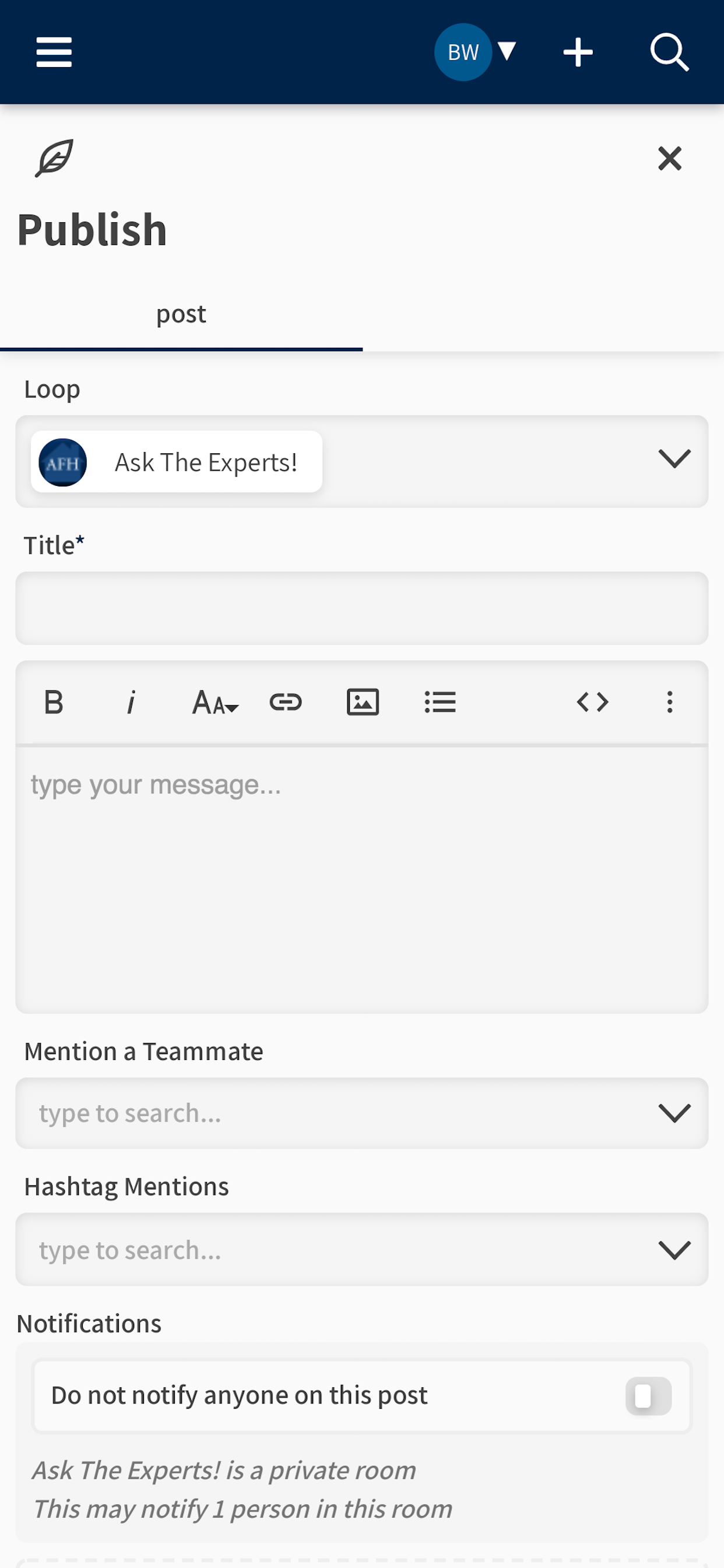 AFH Agent App