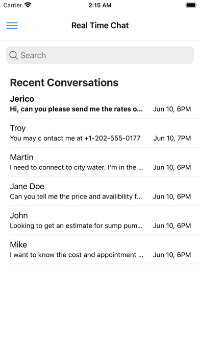 Real Time Marketing Screenshot
