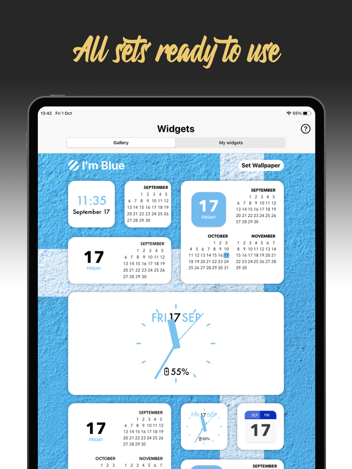 Live Widgets for iPad