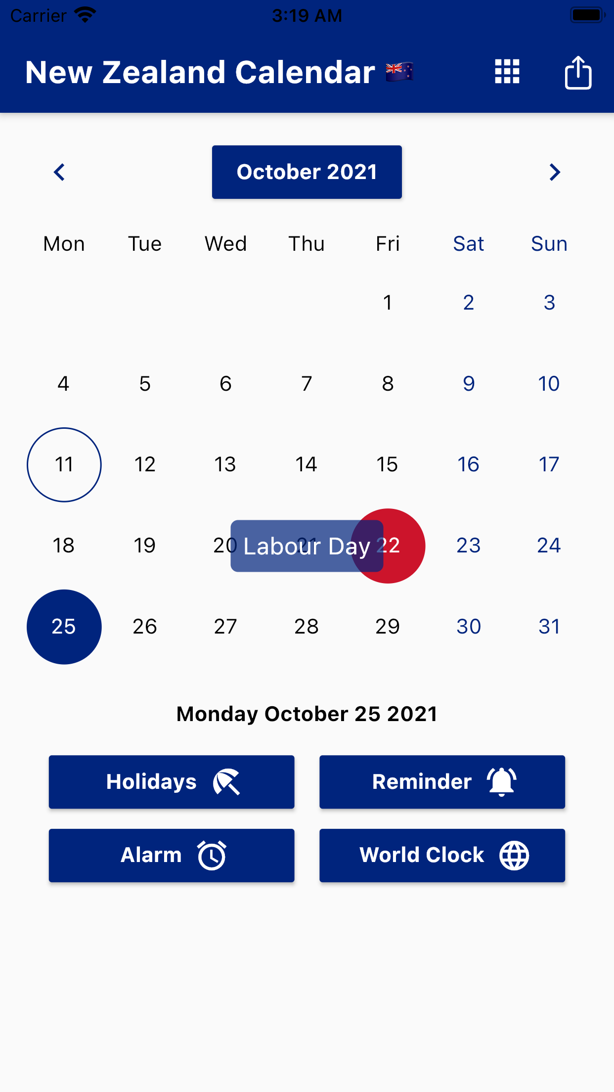 New Zealand Calendar 2024