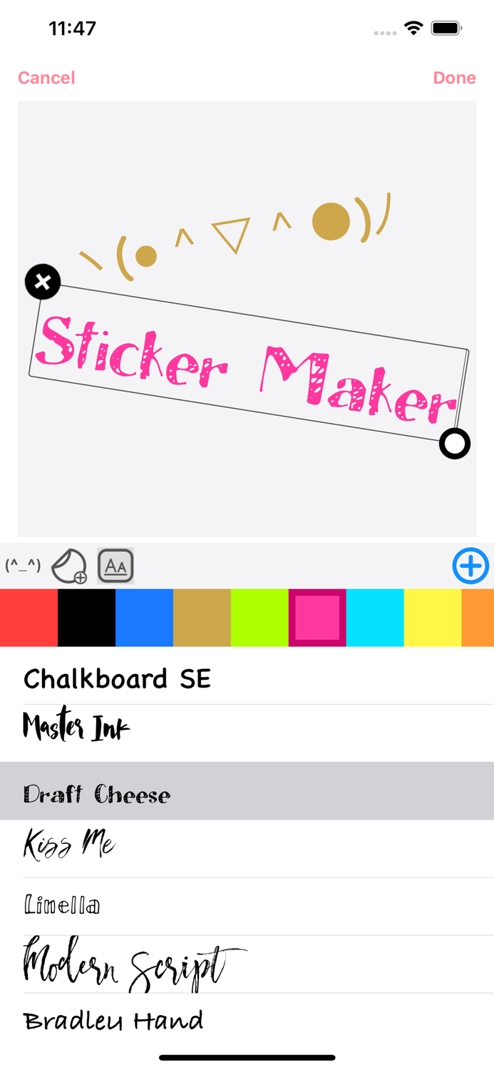 Symbol Infinity Font Keyboard