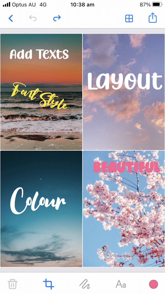 AddText Add texts to photos